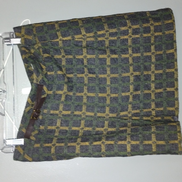 Loft Anne Taylor Wool mini skirt petite size 10 - Picture 2 of 6